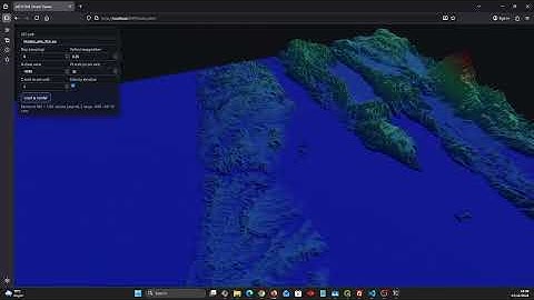 Interactive DEM Terrain Visualization – Istanbul UTM 30m