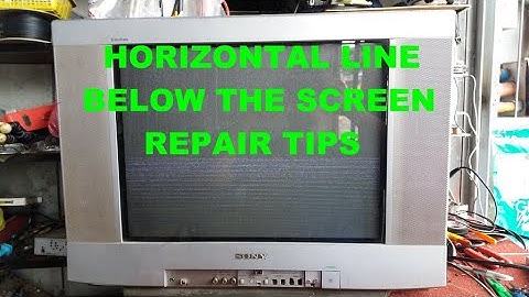 Horizontal line repair tips Sony trinitron crt tv repair