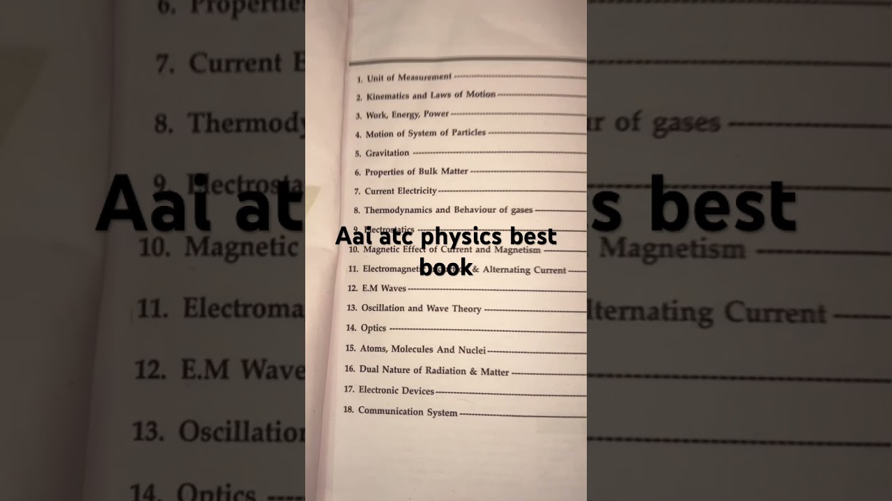 Physics book for aai atc 