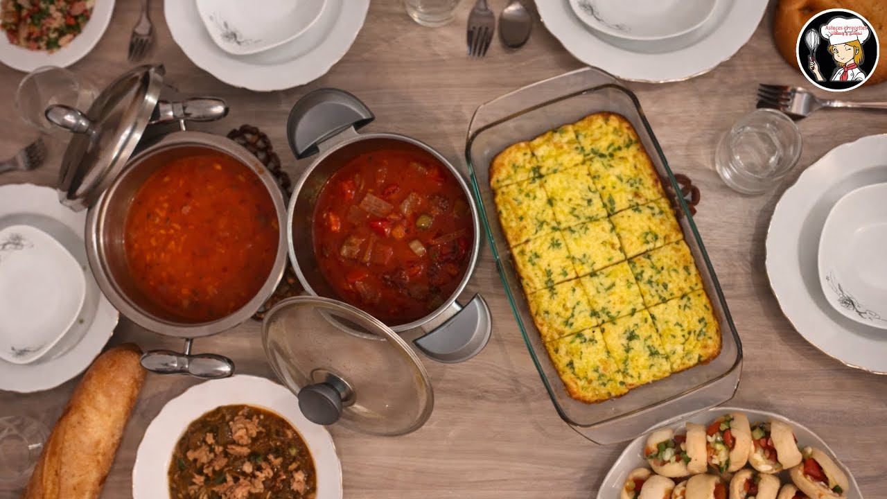 دبارة رمضان 5 🌙☪️/ مائدة رمضانية من الشربة للبريك