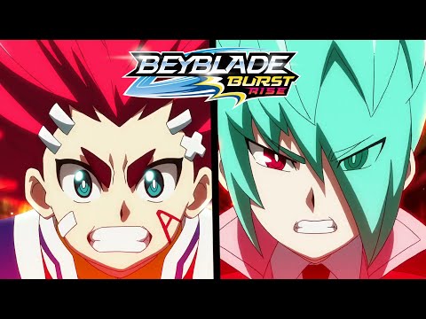 Beyblade Burst Rise Episode 14 Part 2 Recap Turbo Battle! Aiger Vs Delta! [HD]