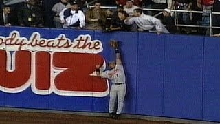 Jeffrey Maier catches Derek Jeter's home run in Game 1 of the 1996 ALCS