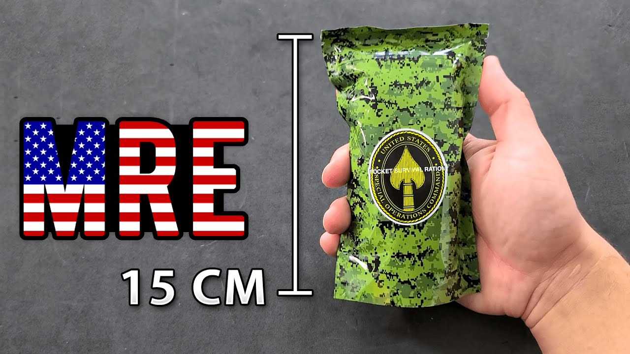 PROVEI O MENOR PACOTE DE COMIDA DO EXÉRCITO DO MUNDO (FORÇAS ESPECIAIS DOS EUA) !!
