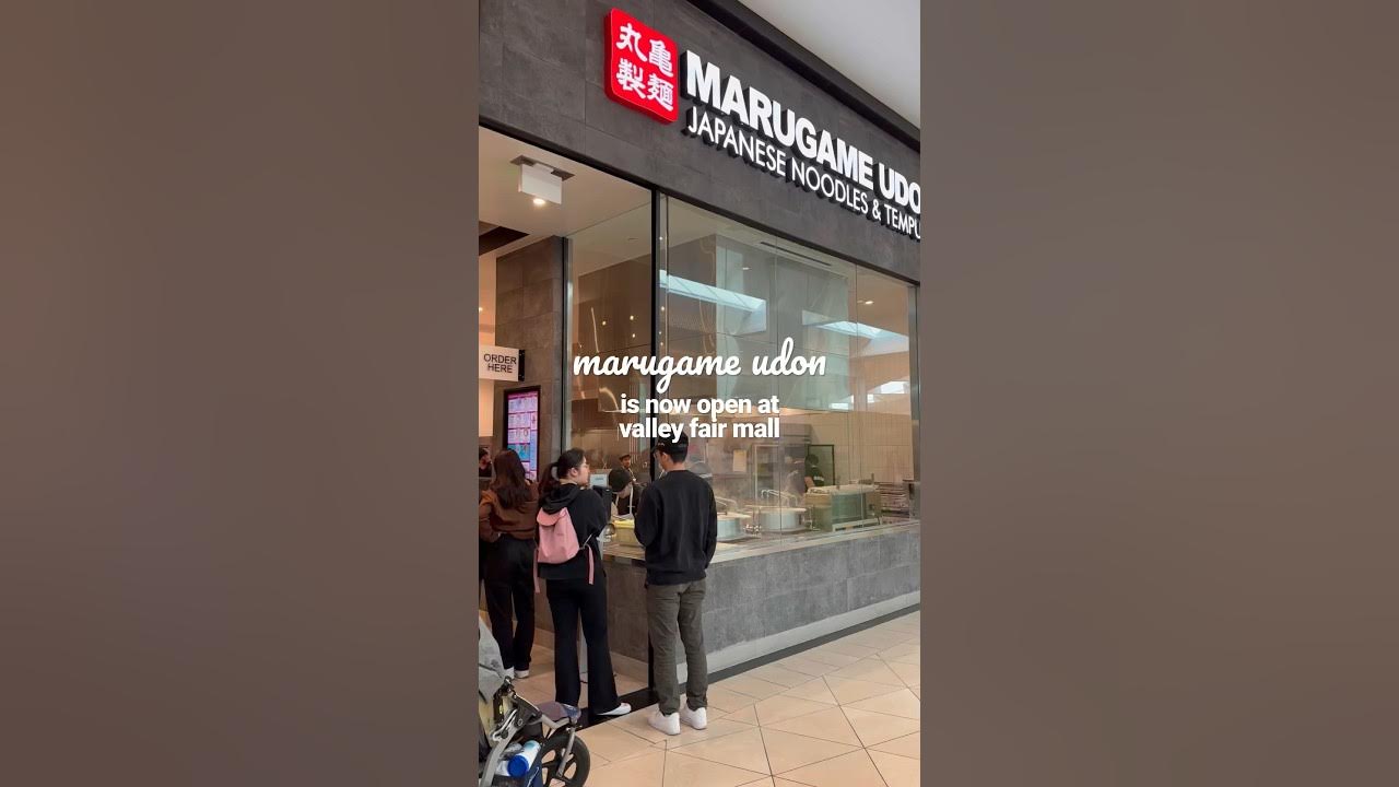 Marugame Udon at Valley Fair Mall is now open! foodie bayareaeats 