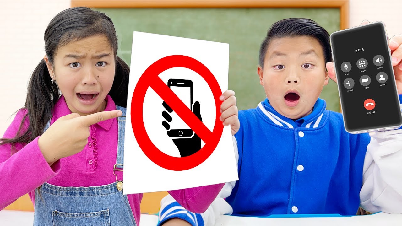 ⁣Jannie and Alex School Rules for Kids to Follow | NO PHONES IN CLASS