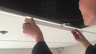 Goldeneye Lighting - Airelight™ Linear SC Installation: Direct Attachment to T-Bar