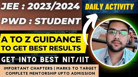 Jee Mains 2023 Complete information for PWD students | How to do best preparation #jeemain #jee_2023