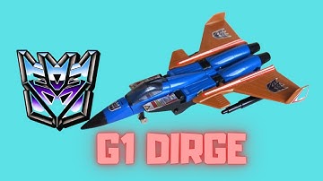 TRANSFORMERS G1 DIRGE DECEPTICON - UNBOXING & REVIEW