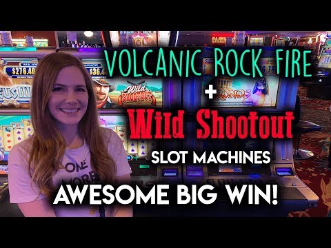 CRAZY Huge Hit on Wild Shootout Slot Machine!