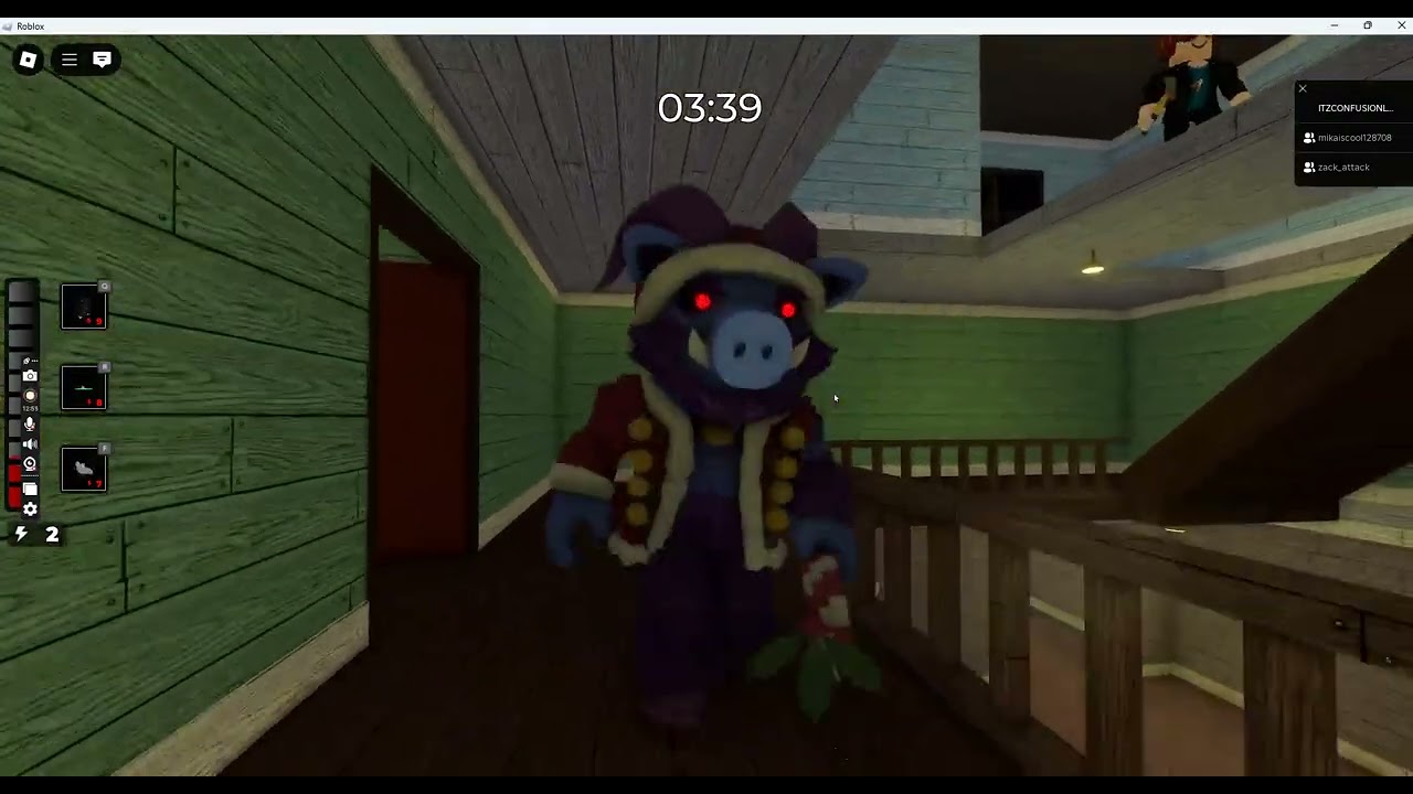 Sam, Racha and krampiggy showcase in roblox piggy