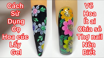 Cách vẽ hoa nhanh thợ nail hay design cho khách