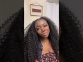 Criss Cross Tie Hairstyle with Curly Crochet Hair | Easy and Quick Style | Protective Style #shorts