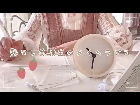 【Study vlog】塾なし受験生の勉強タイムラプス