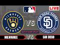 🔴LIVE : Milwaukee Brewers vs San Diego Padres | MLB 2026 | MLB Live Baseball Score updates