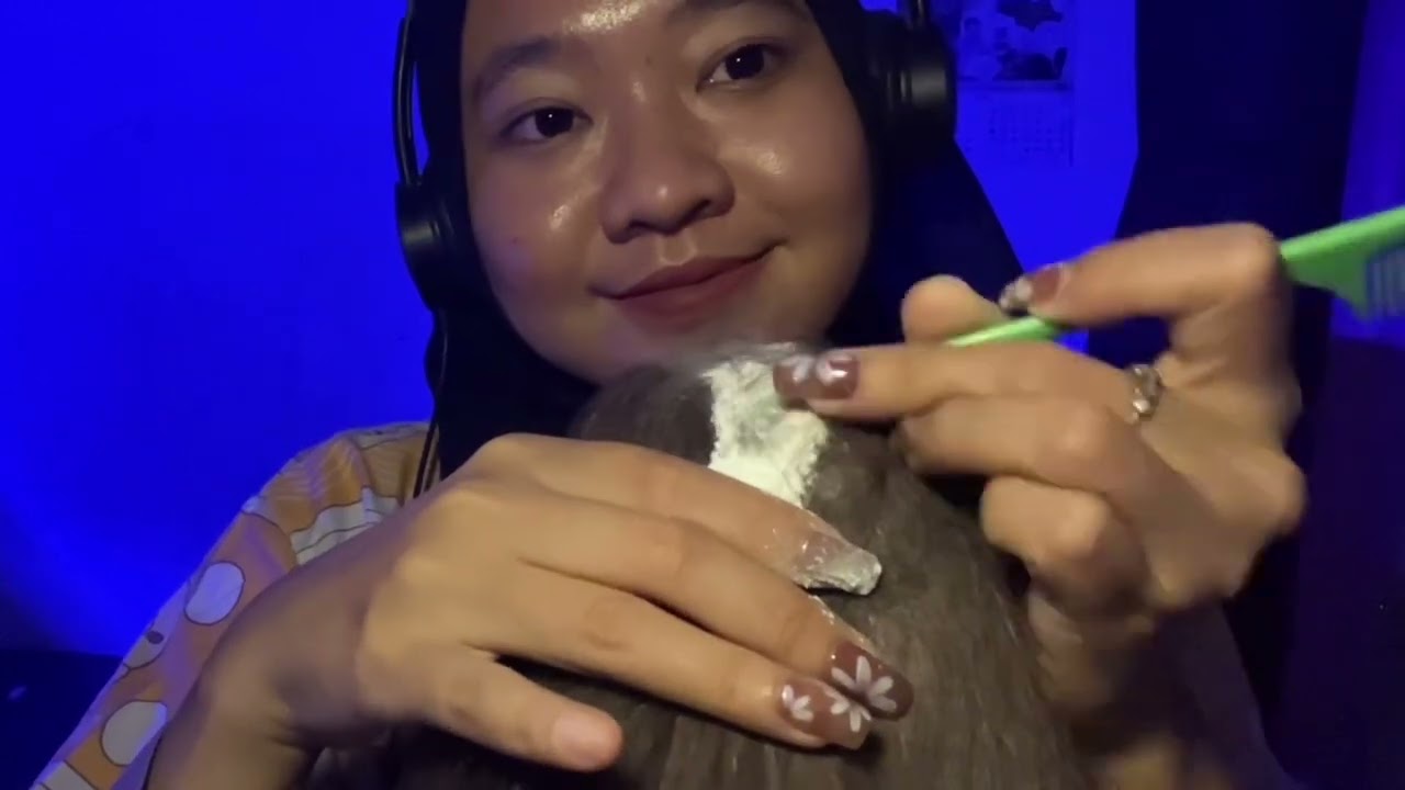 [no talking] ASMR Ketombe, ASMR Dandruff, ASMR Head Scratching, ASMR Hair✨💖