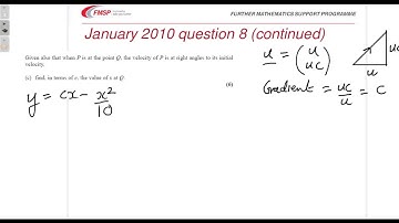 EDX M2 JAN 2010 Q8 PROJECTILES