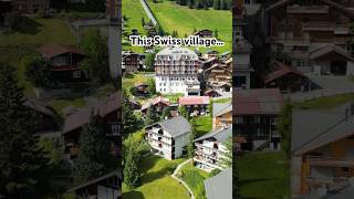 Amazing Swiss Village On A Cliff! ⛰️🇨🇭 #Mürren #Murren #Switzerland #Swissalps #Swissvillage