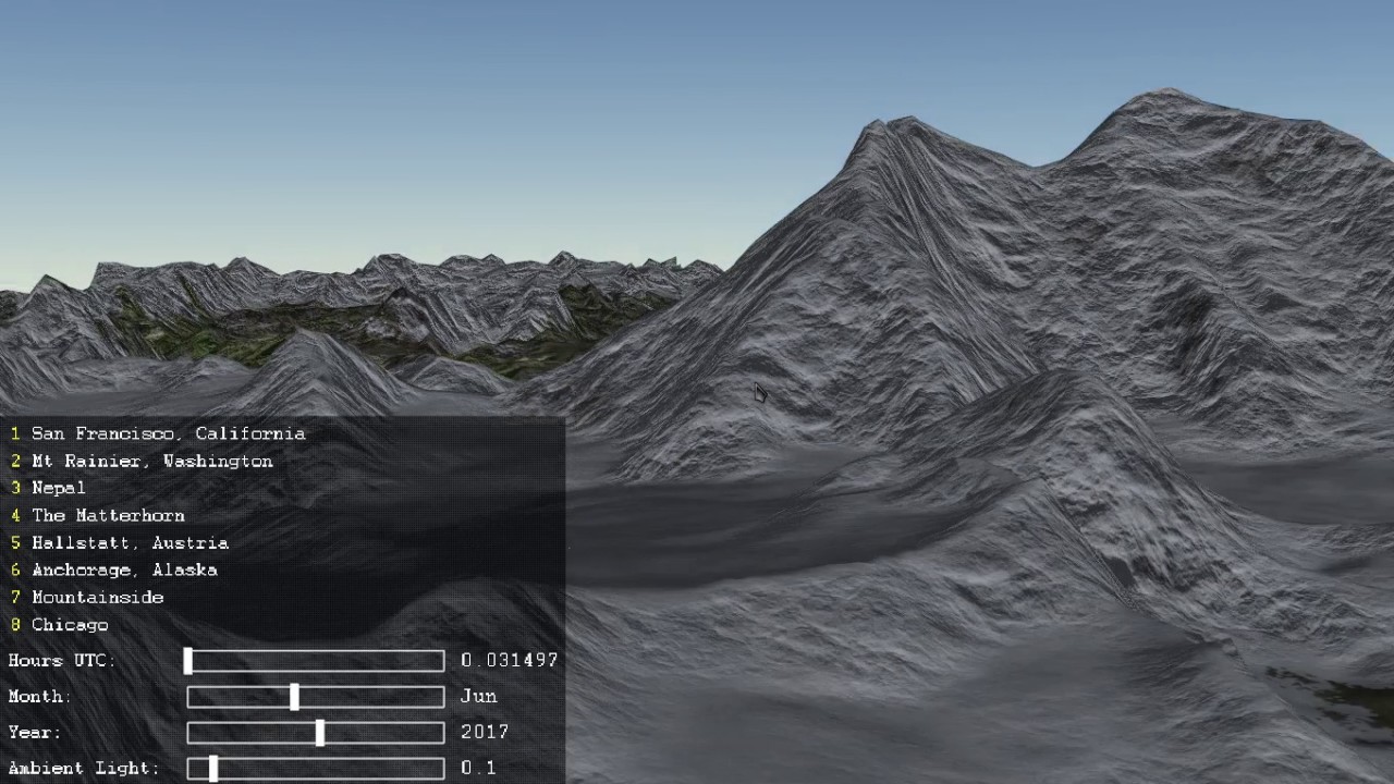 Experiments with fractal terrain - YouTube