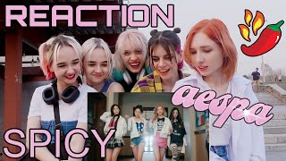 aespa 에스파 'Spicy' MV | REACTION