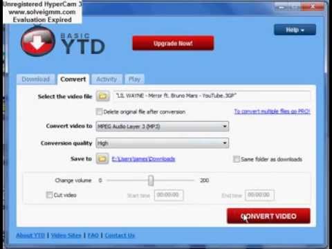 How to convert Mp4 and 3gp files to Mp3 file using youtube video downloader