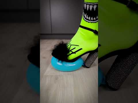 Black heels pop balloon with surprise #asmr