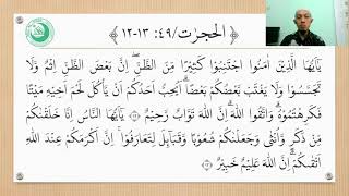 Contoh Ujian Praktik Membaca Surat Al Hujurat ayat 12-13 - Untuk Ujian Praktik PAI, Al-Qur'an