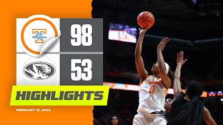WBB | Highlights: Lady Vols 98, Missouri 53 (2.12.26)