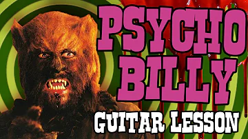 Psychobilly Guitar Lesson - The Meteors - Night Of The Werewolf