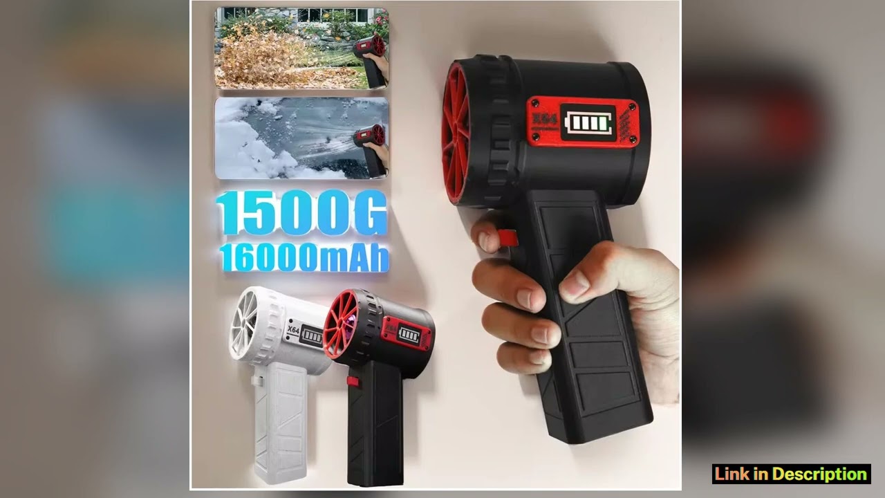 X64 Mini Turbo Fan Thrust 1500G Wind Speed 240kmh Car Violent Blower Handheld Turbo Jet Fan Brushle