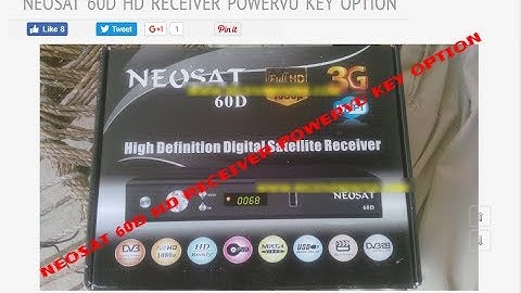 NEOSAT 60D HD RECEIVER POWERVU KEY OPTION