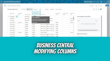 Modifying Columns in Business Central