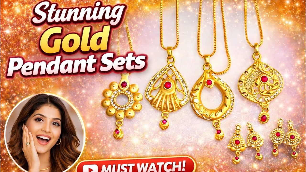 You Won’t Believe This 1 Gram Gold Pendant Set Price 😱Most Beautiful 1 Gram Gold Pendant Set 😍 |