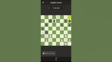 chess.com daily puzzle 14/02/2024 #chess #chesspuzzle #checkmate