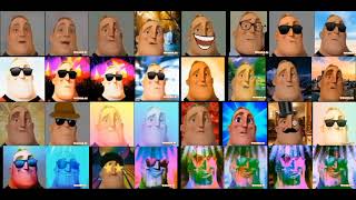 Mr incredible becoming canny all stars singing Apple bottom jean part 1