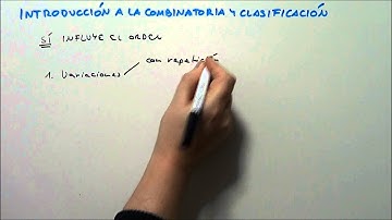 INTRODUCCIÓN A LA COMBINATORIA Y CLASIFICACIÓN. HD