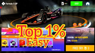 Formula E Cup Top 1% Easy Route Asphalt 8  screenshot 4
