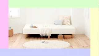 狭い部屋にも最適 通常よりも長さが短いマットレスベッド