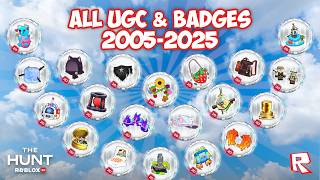 2005-2025 How to GET ALL UGC & BADGES in The Hunt: Roblox 20 [EVENT]