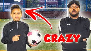INSANE FOOTBALL CHALLENGES VS DAD