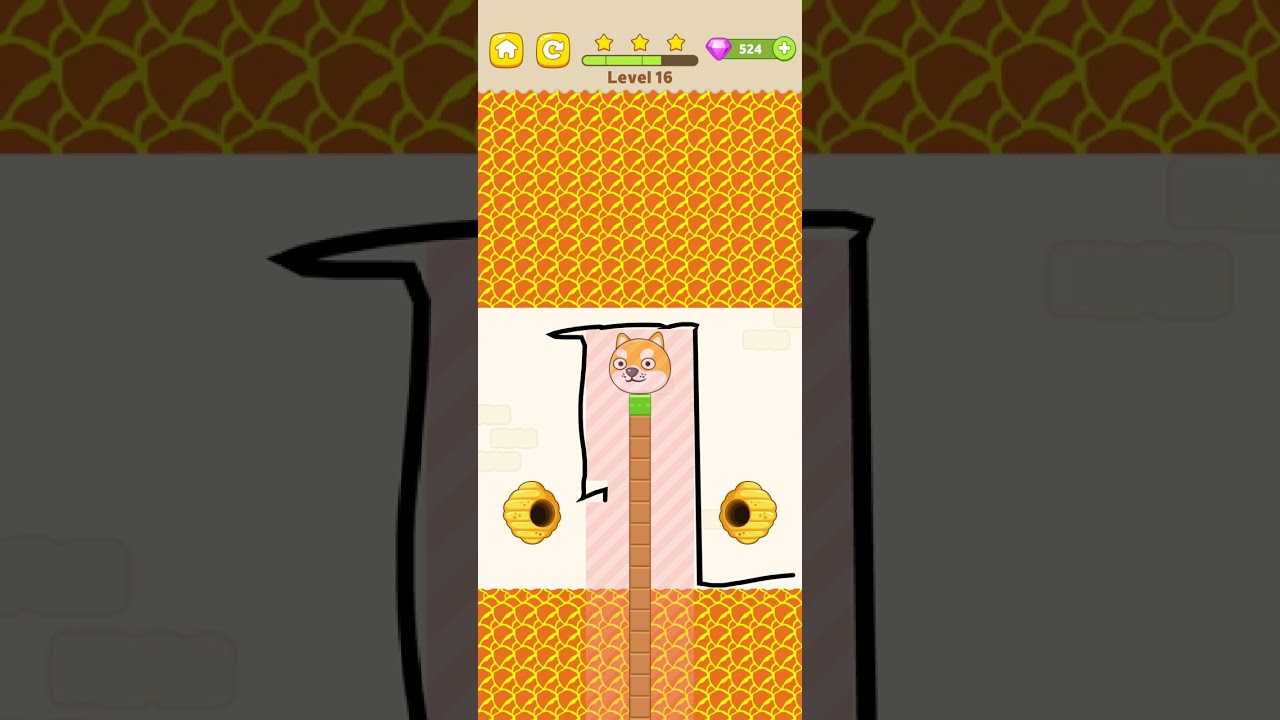 Max Level Save The Dog  Queen Bee  mode All Levels New UPdate Android,ios  Shorts #  16