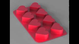 Heart Ice Cube Tray 3D print model from CGTrader.com