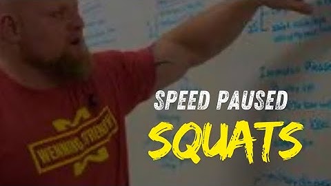 Speed squats - pauses