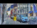 London City Walk | 4K HDR Virtual Evening Walking Tour around the Affluent area of London City