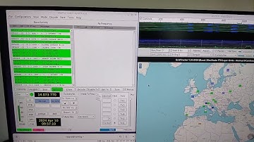 WSJT-X and GridTracker working on Debian 12 with a Yeasu 818nd