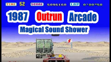 1987 Outrun Magical Sound Shower Arcade Old School Game Playthrough  Retro Game