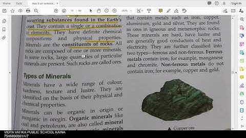 class 8 geography chapter 5 minerals and power resources part 1