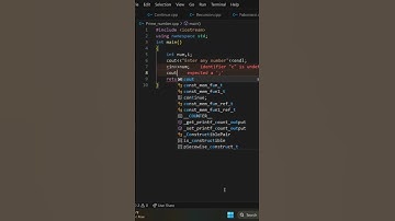 Mastering Prime Numbers: Effortless Prime Number Detection in C++ | Ultimate Guide/#ytshorts
