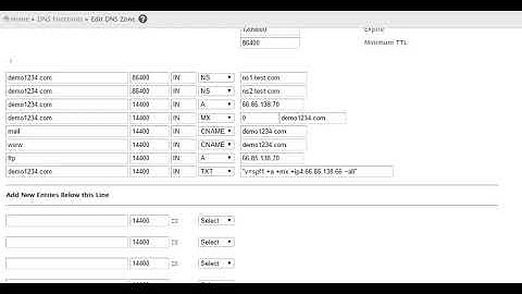 How do I edit my domain dns zone in WHM Linux Reseller Hosting Control Panel ?