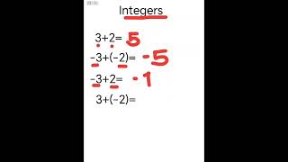 Easy Addition of integers #mathinik #maths #mathtutorial