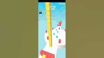 Cube stacker 3D Game level 468 #short